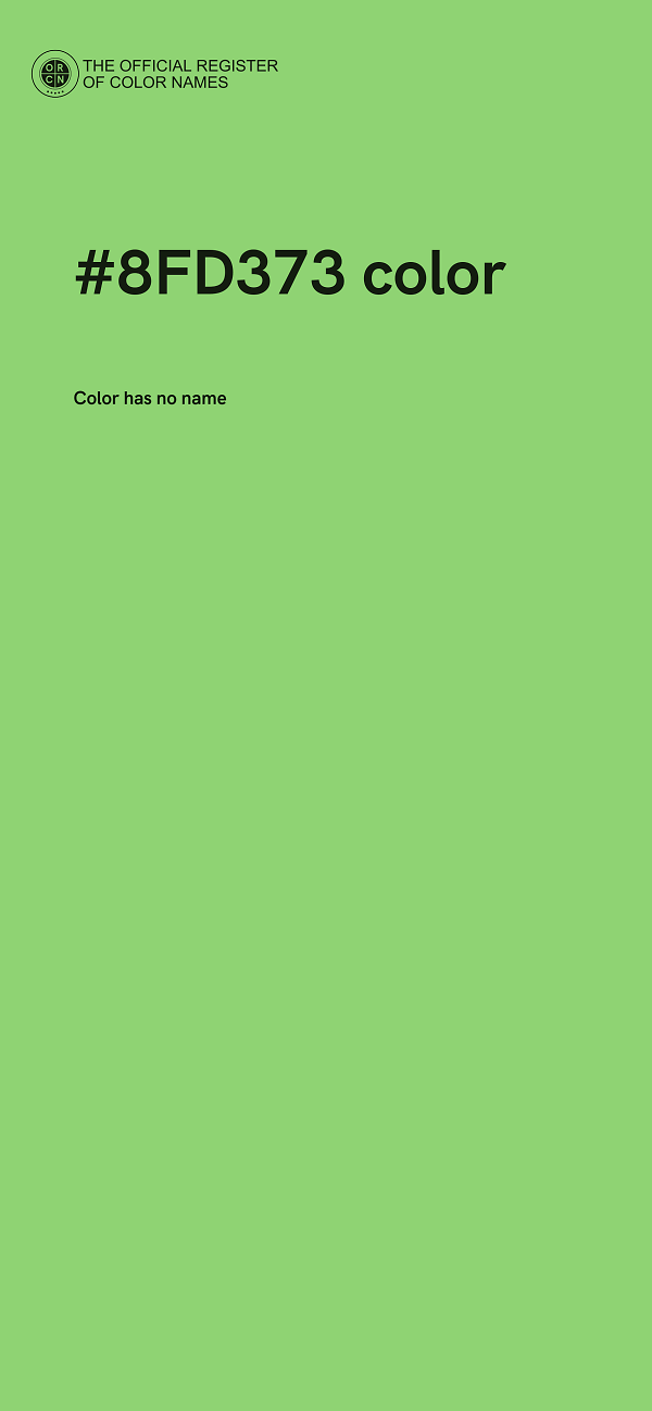 #8FD373 color image