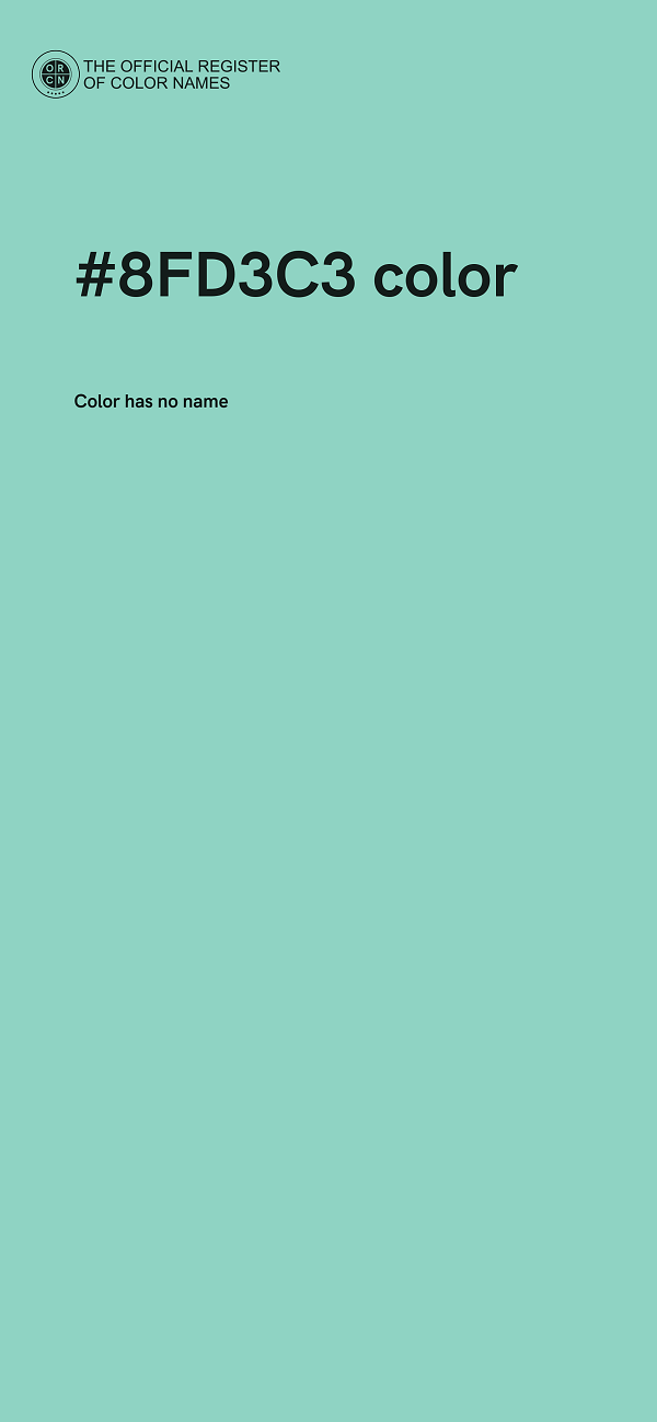 #8FD3C3 color image