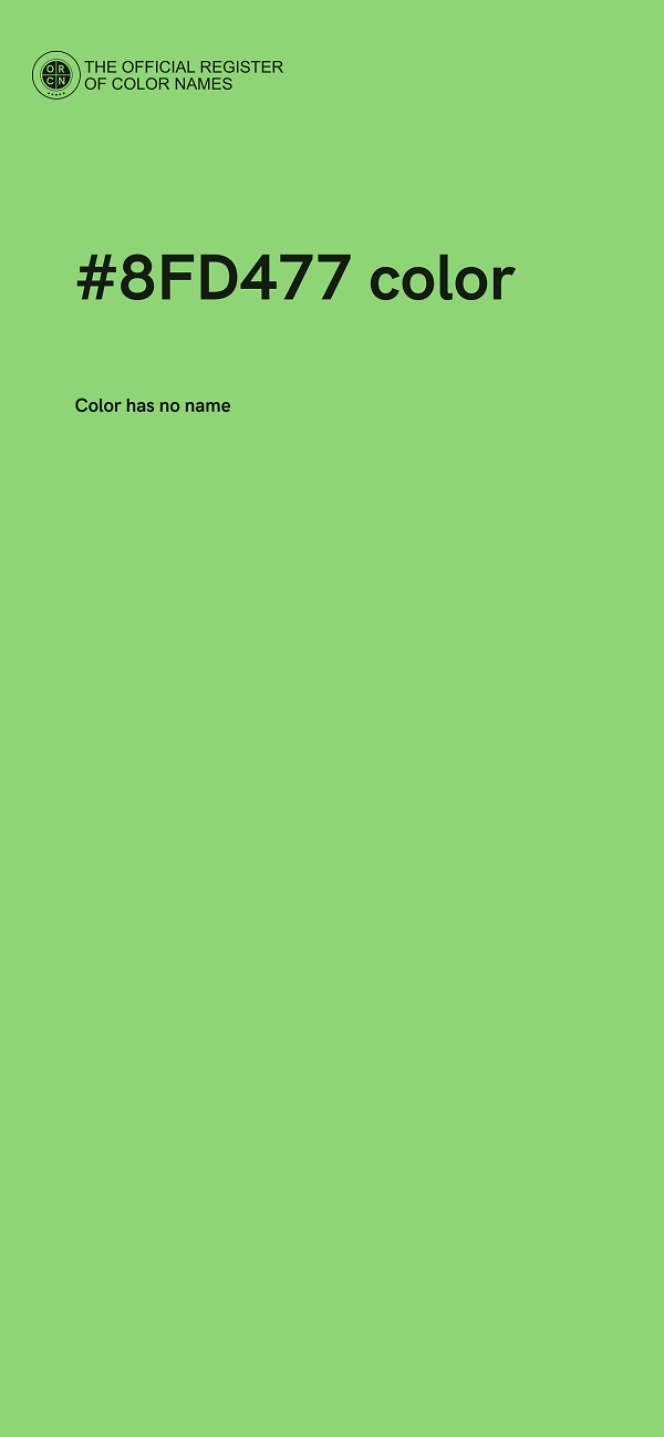 #8FD477 color image