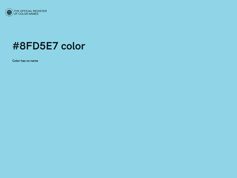 #8FD5E7 color image