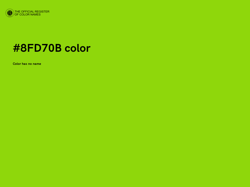 #8FD70B color image