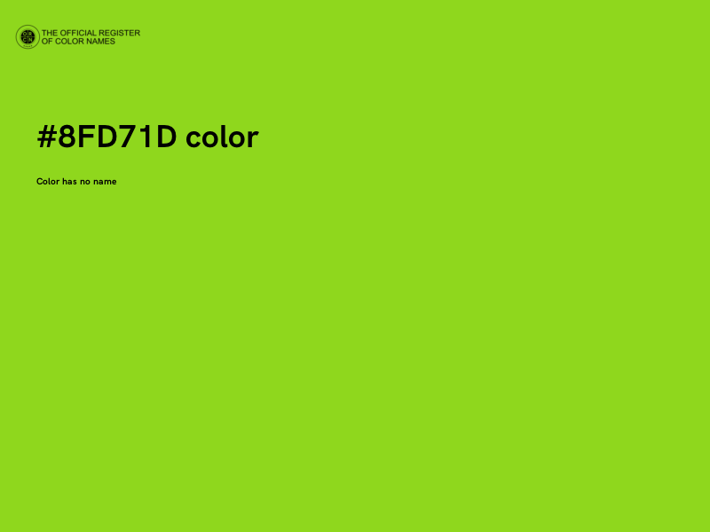 #8FD71D color image