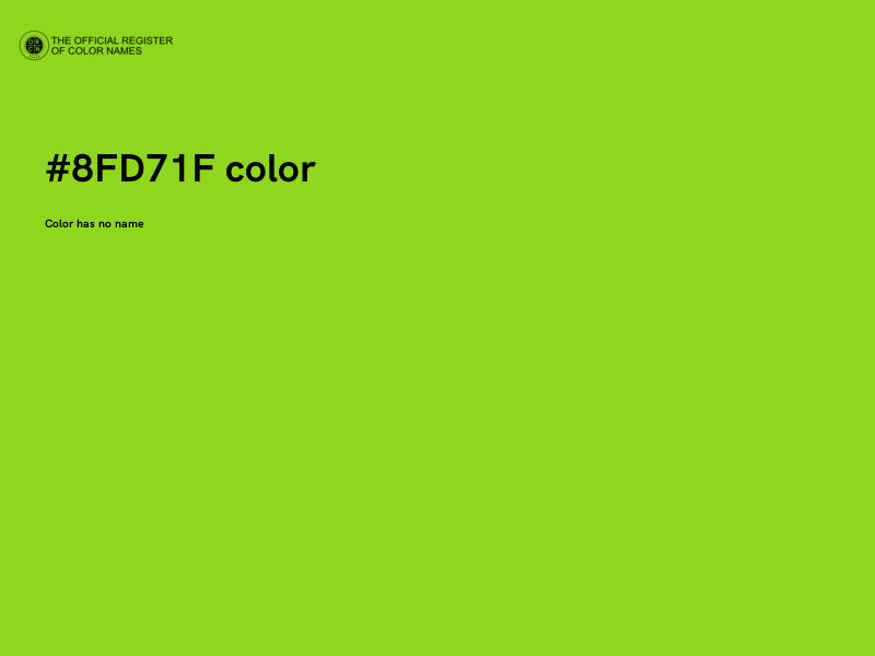 #8FD71F color image