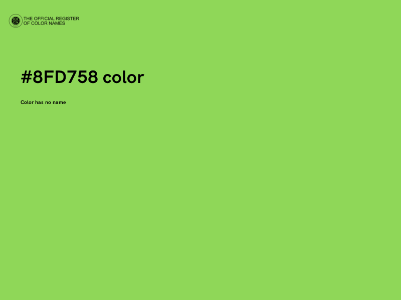 #8FD758 color image