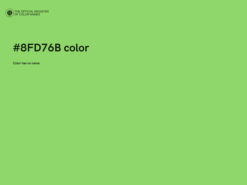 #8FD76B color image