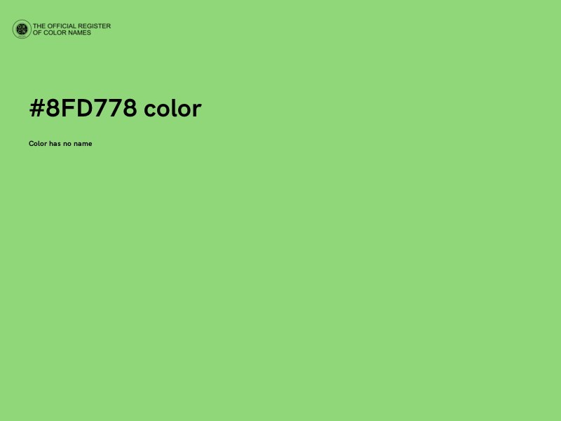 #8FD778 color image