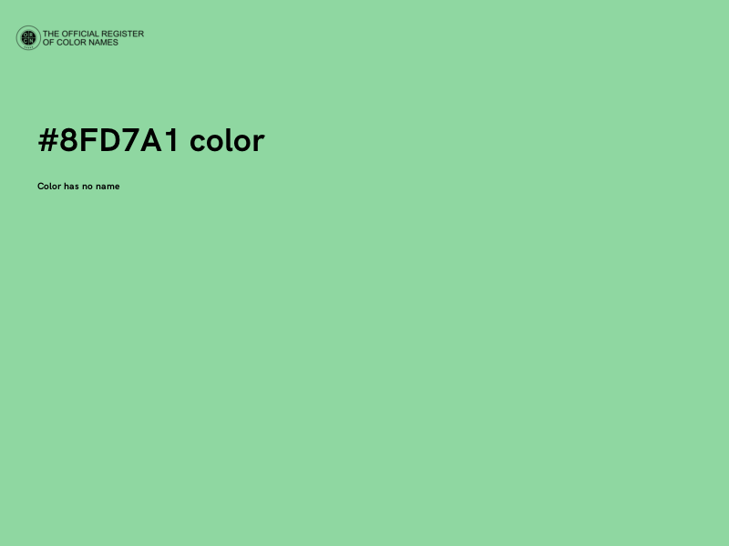 #8FD7A1 color image