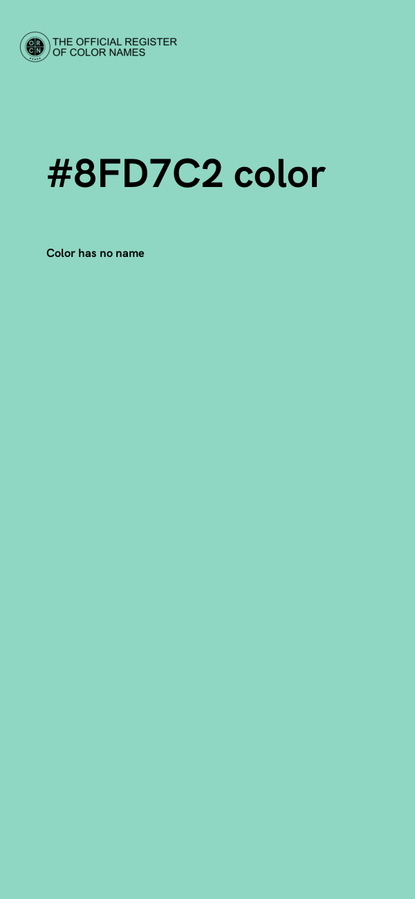 #8FD7C2 color image