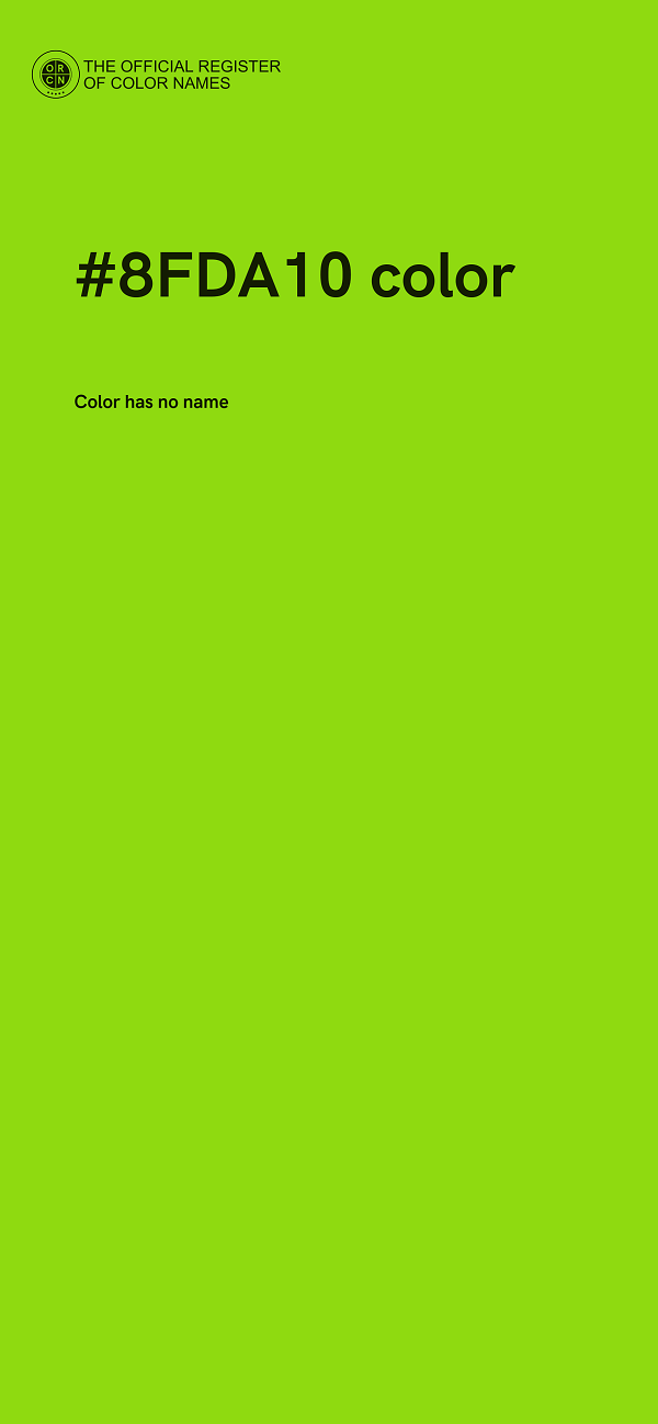 #8FDA10 color image