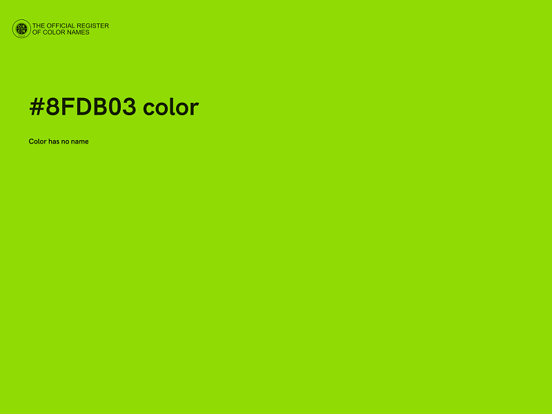 #8FDB03 color image