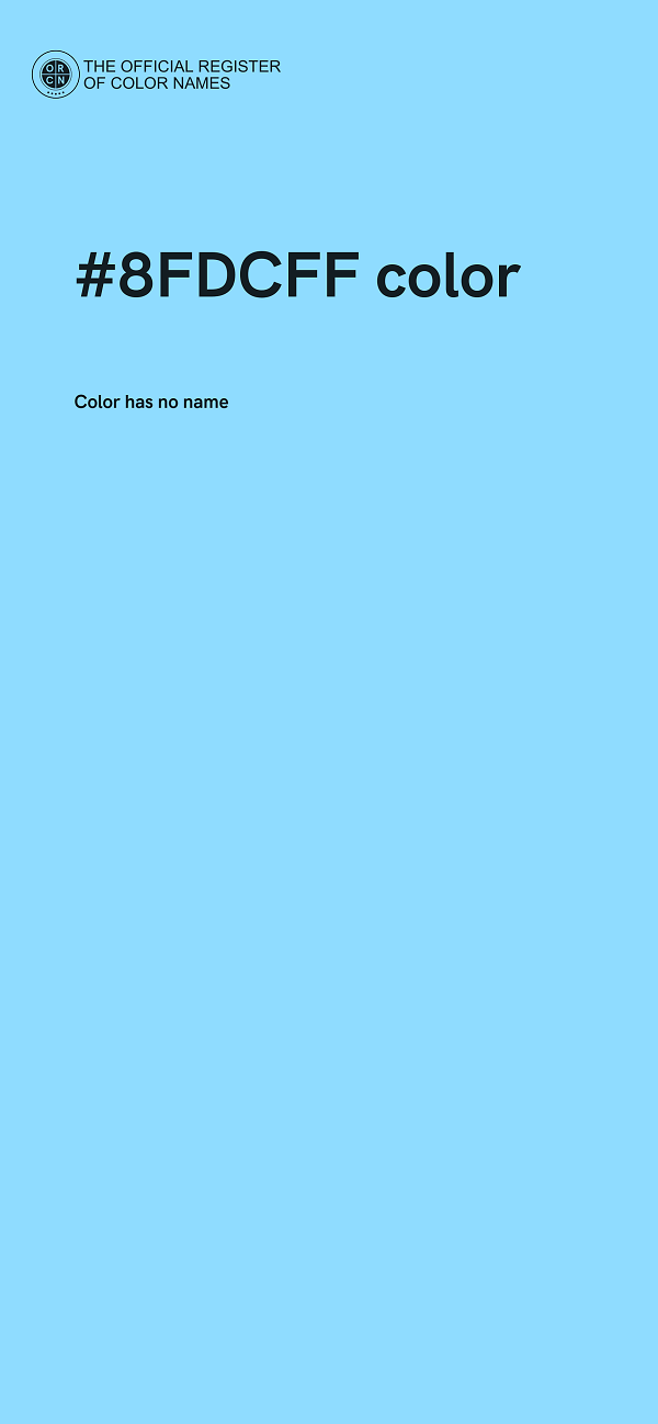 #8FDCFF color image