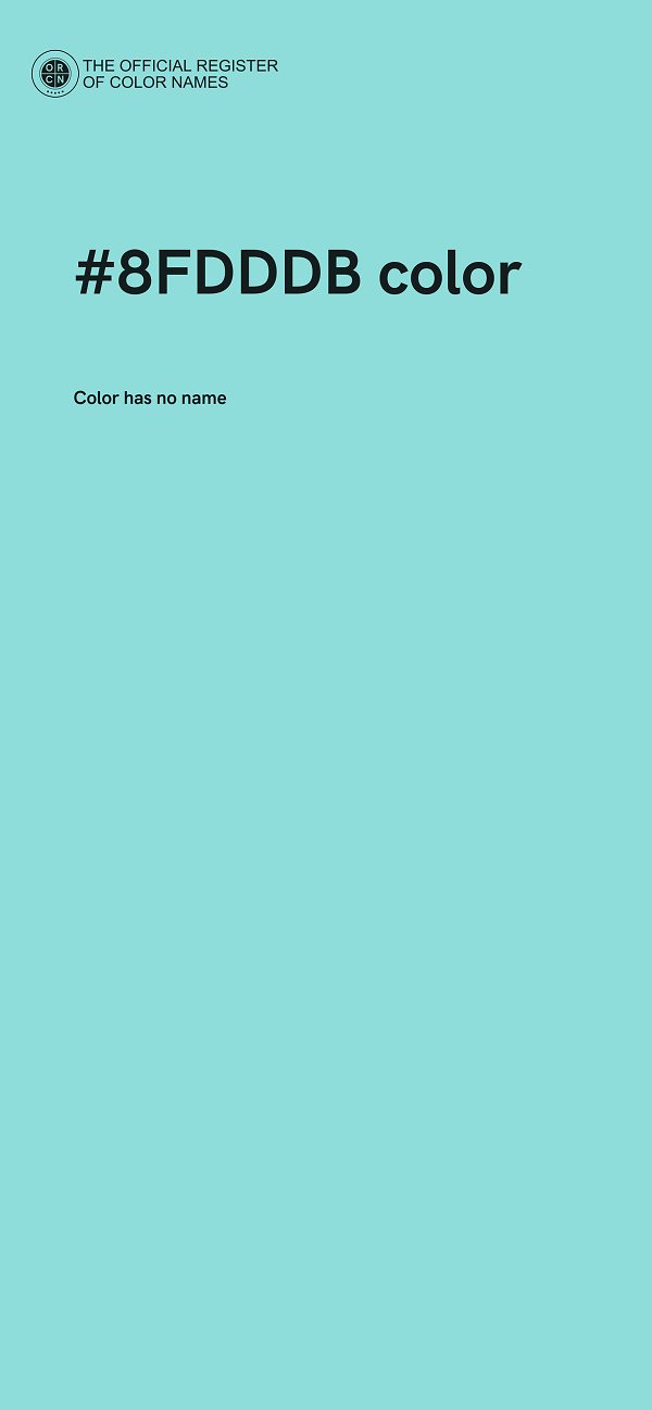 #8FDDDB color image