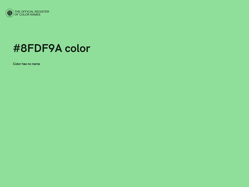 #8FDF9A color image