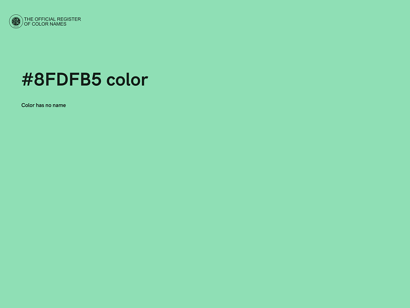 #8FDFB5 color image