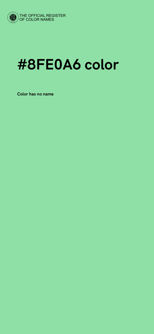 #8FE0A6 color image