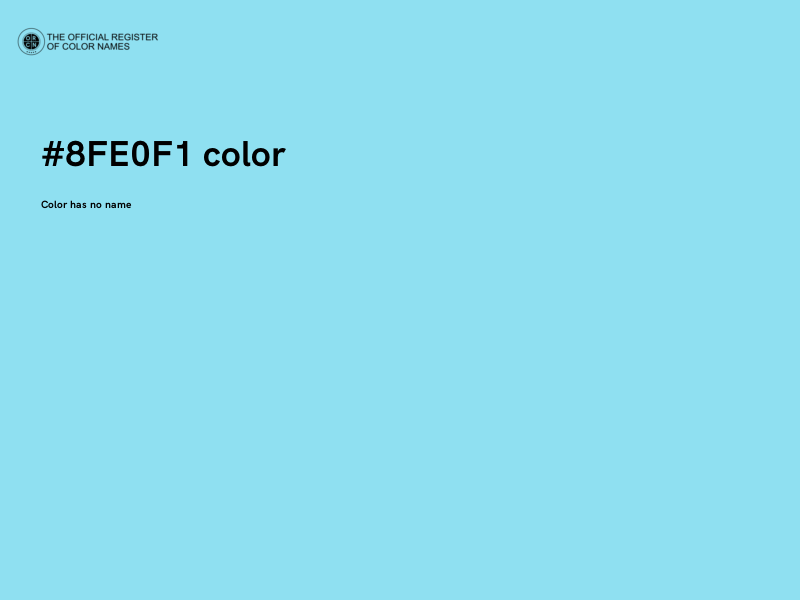 #8FE0F1 color image