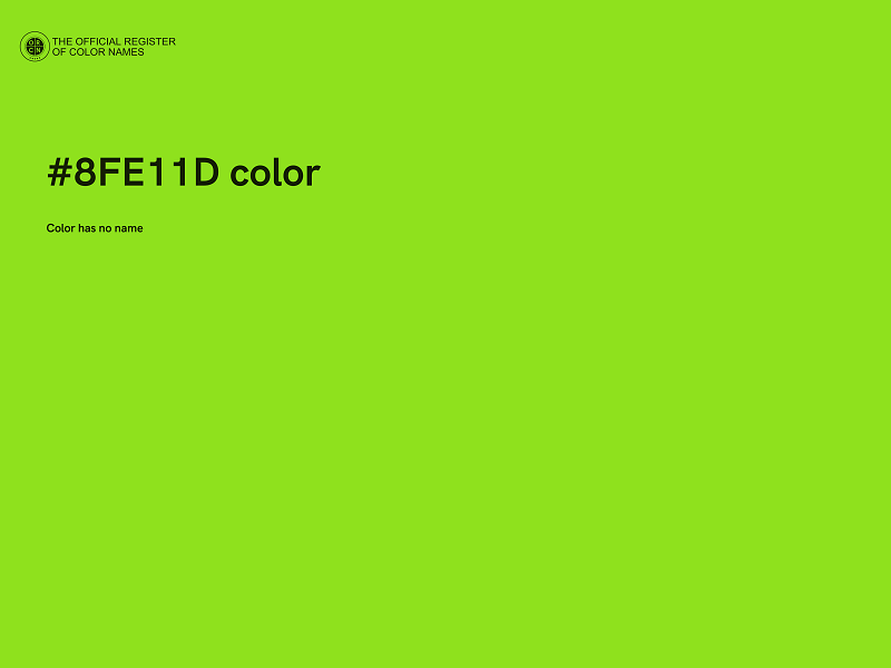 #8FE11D color image