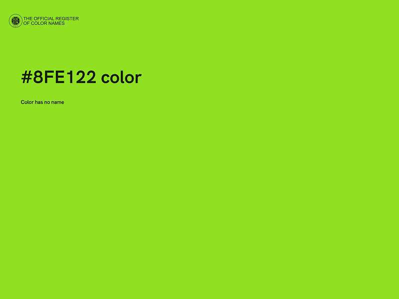 #8FE122 color image