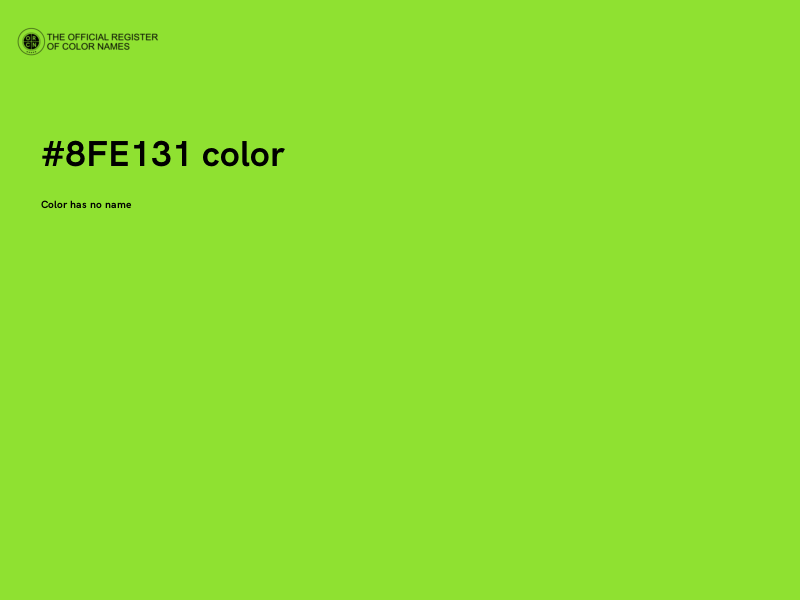 #8FE131 color image