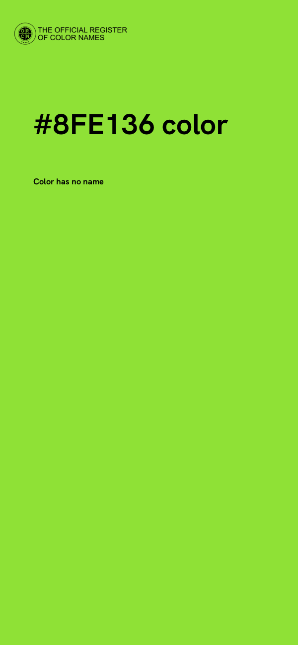 #8FE136 color image