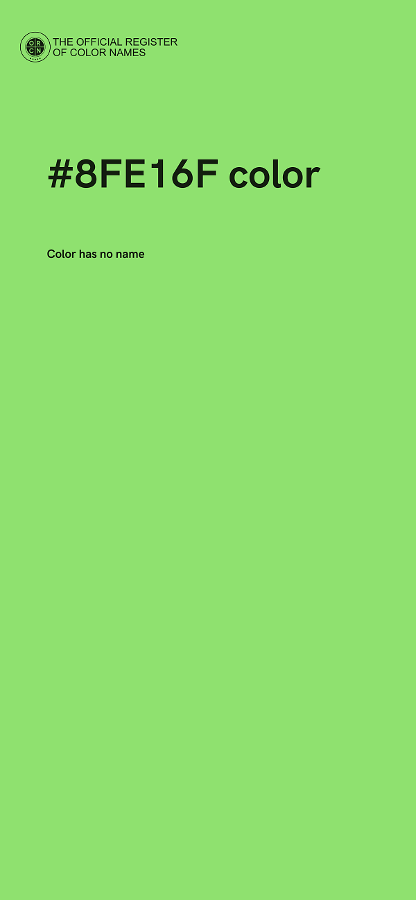 #8FE16F color image