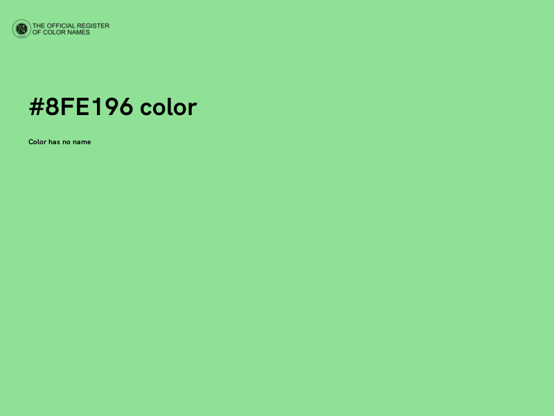 #8FE196 color image