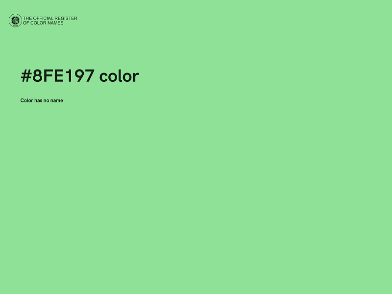 #8FE197 color image