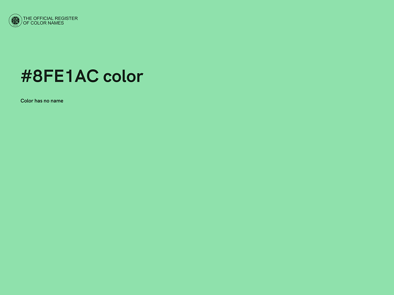 #8FE1AC color image