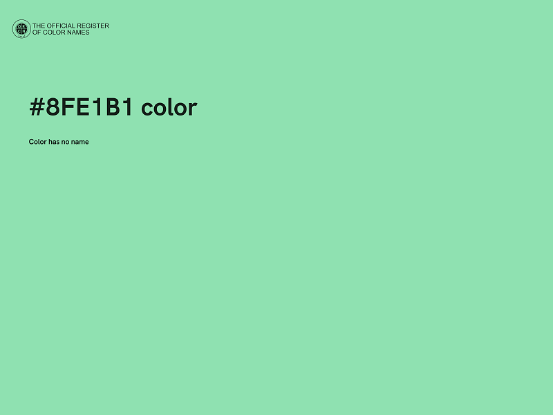 #8FE1B1 color image