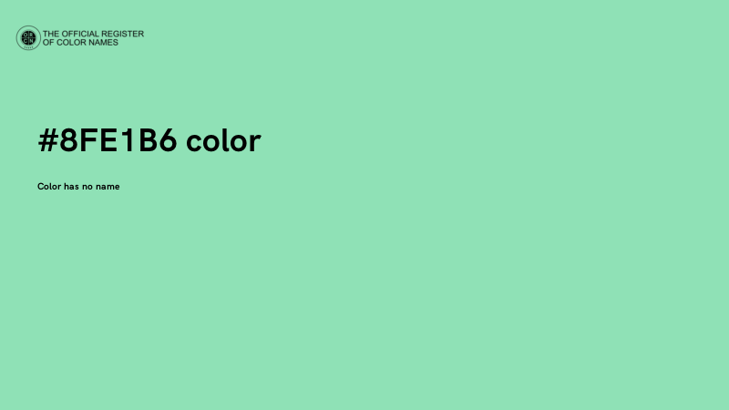 #8FE1B6 color image