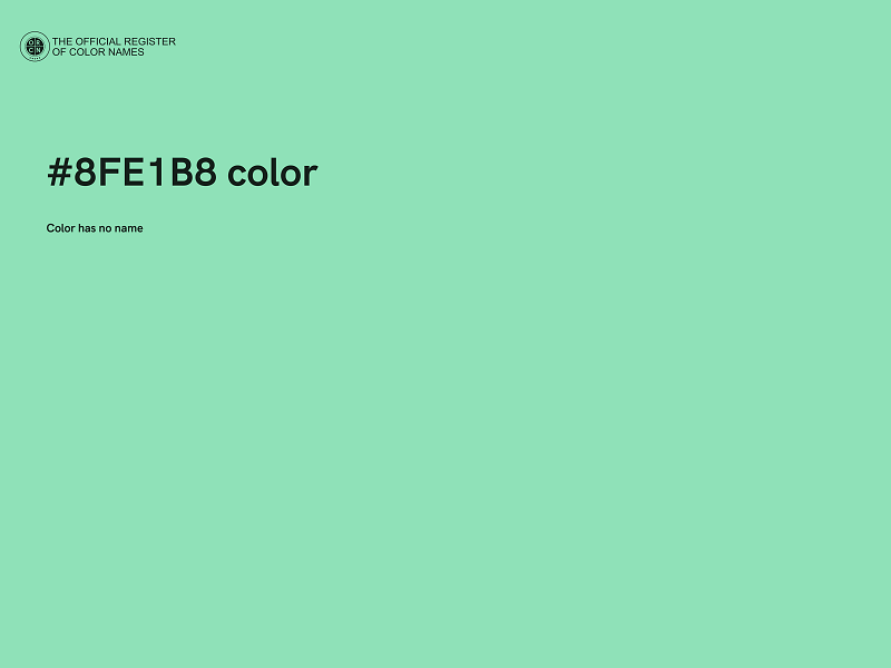 #8FE1B8 color image