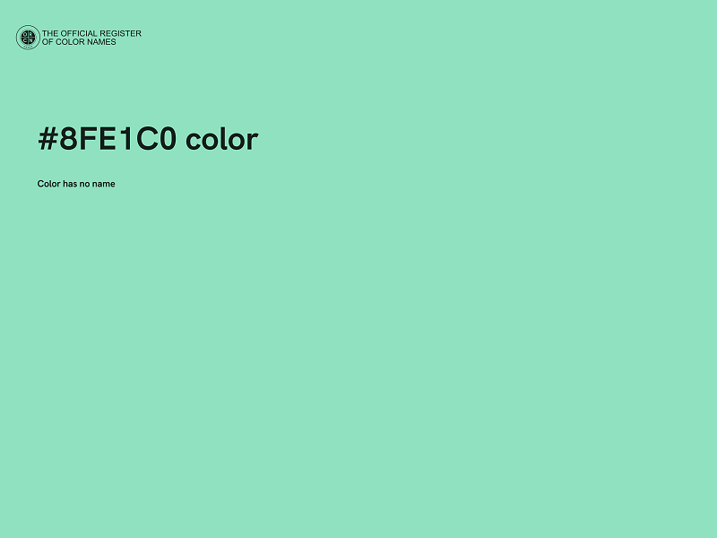 #8FE1C0 color image