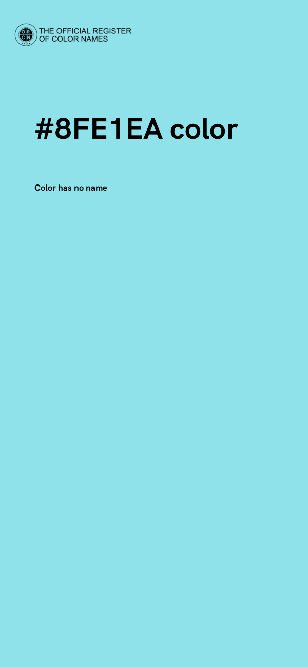 #8FE1EA color image