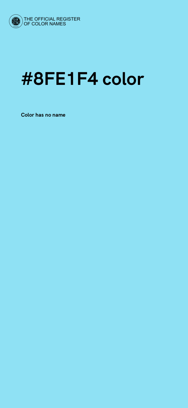 #8FE1F4 color image