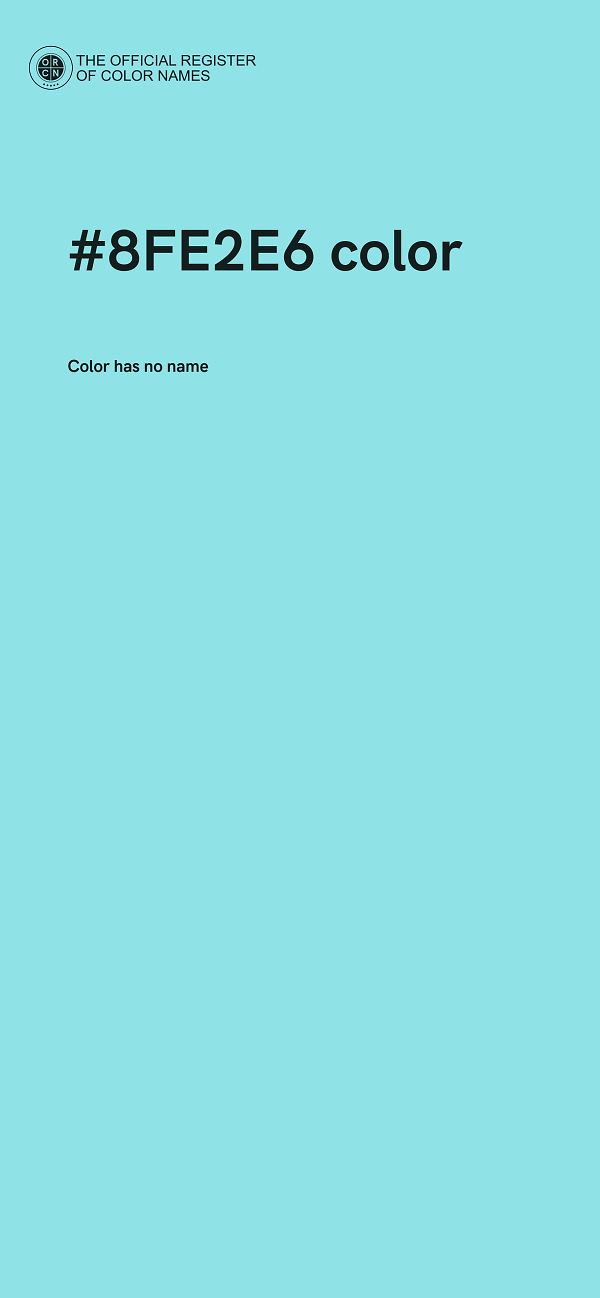 #8FE2E6 color image