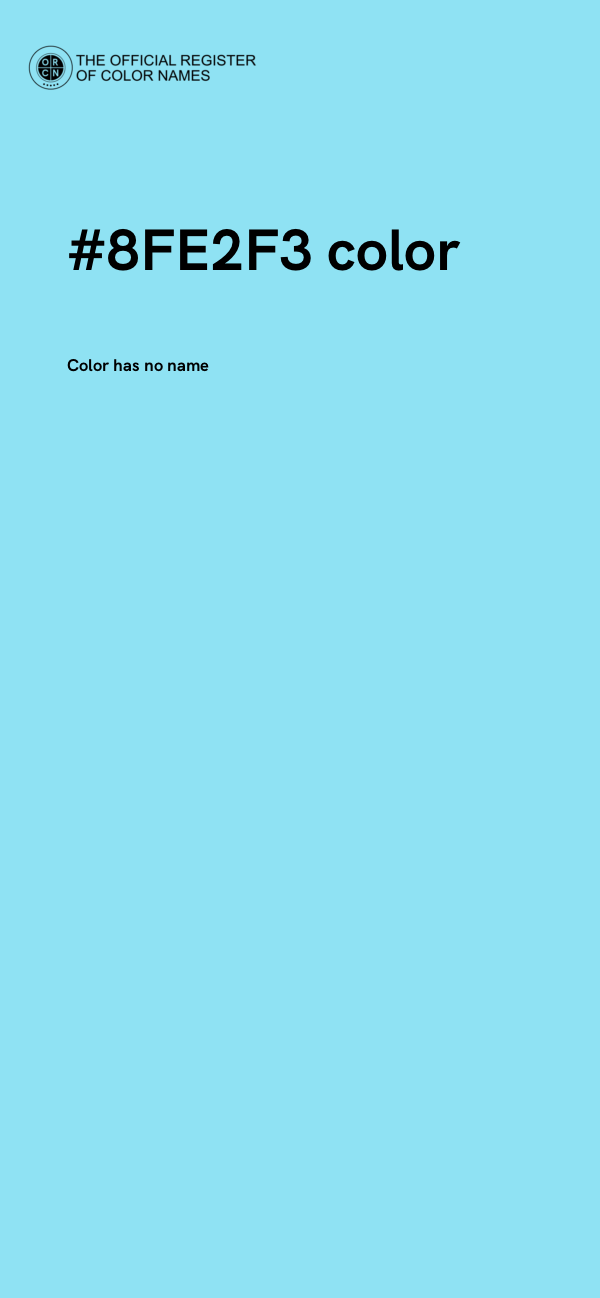 #8FE2F3 color image