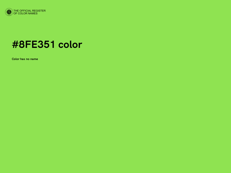 #8FE351 color image