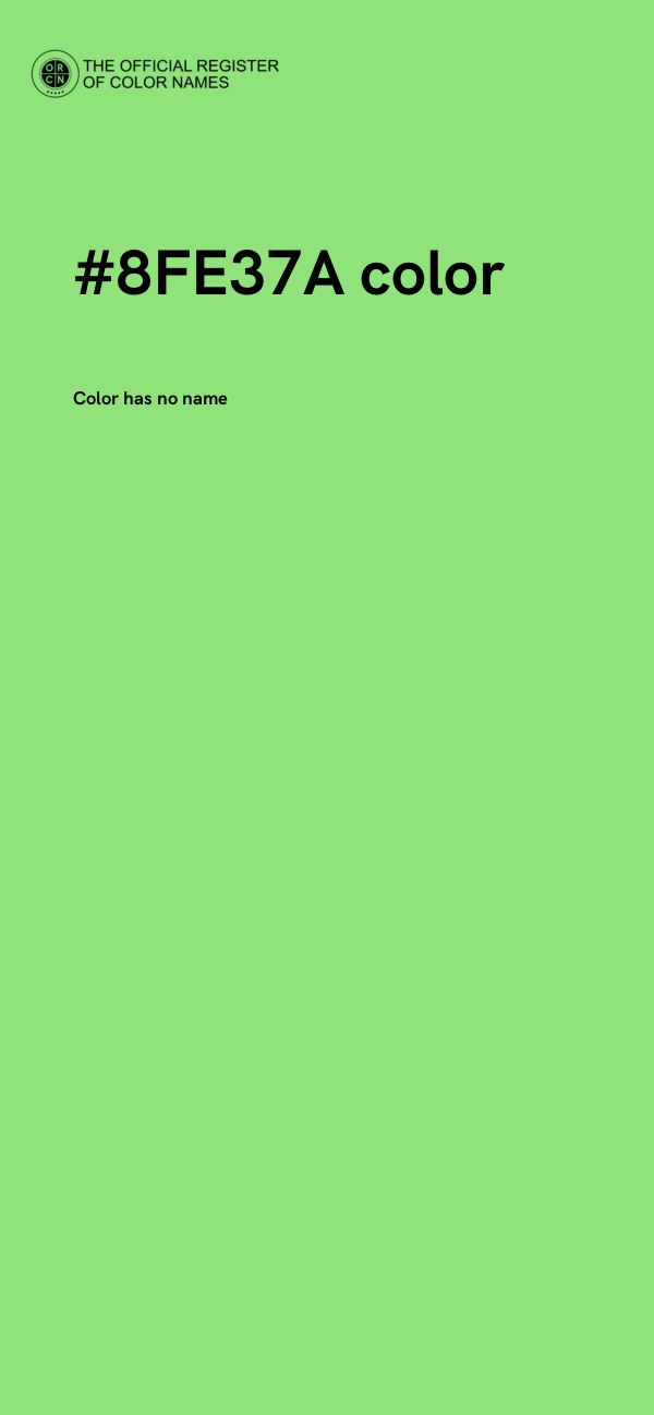 #8FE37A color image