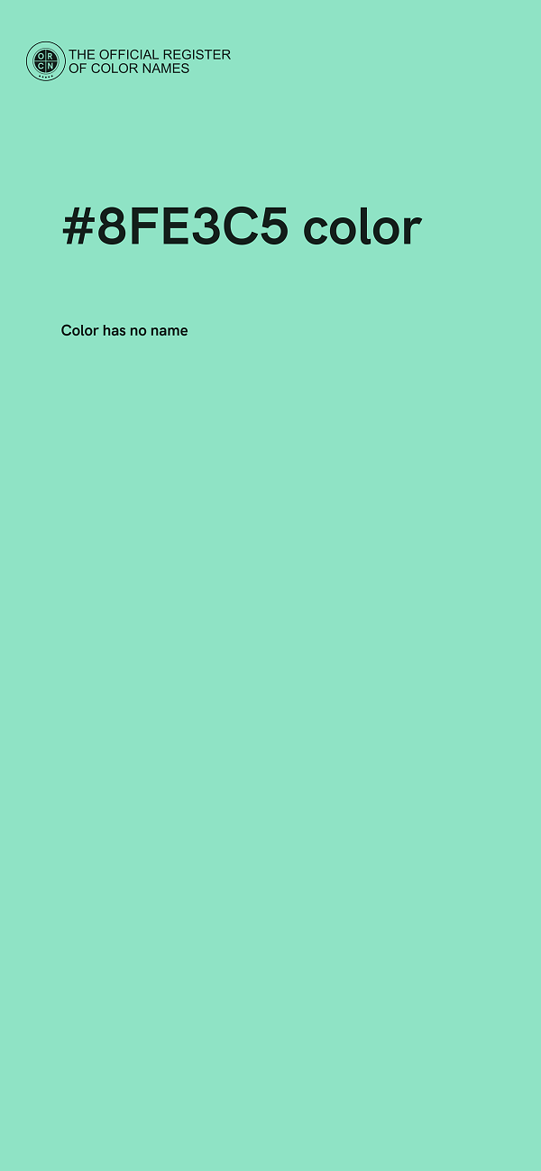 #8FE3C5 color image