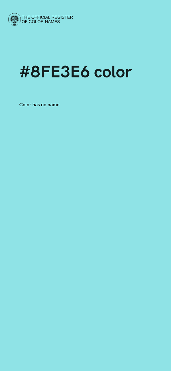 #8FE3E6 color image