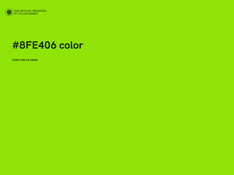 #8FE406 color image