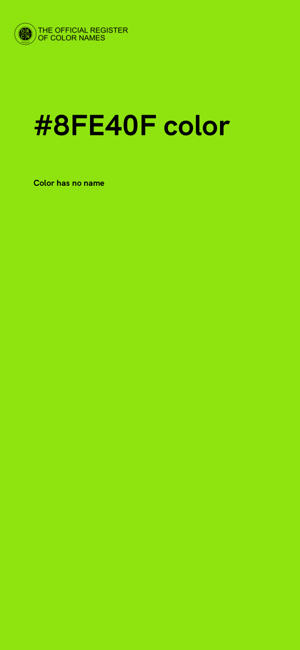 #8FE40F color image