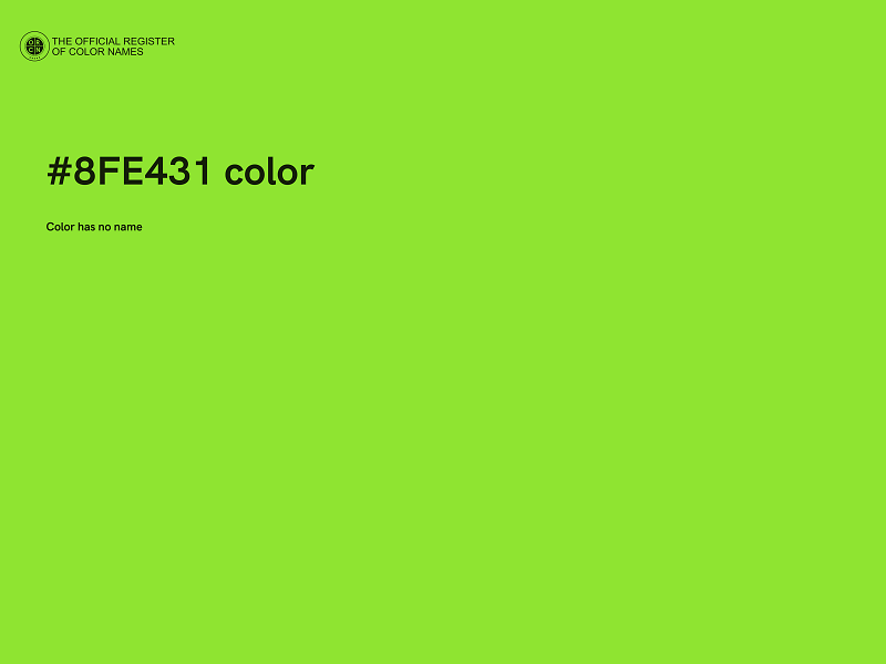 #8FE431 color image