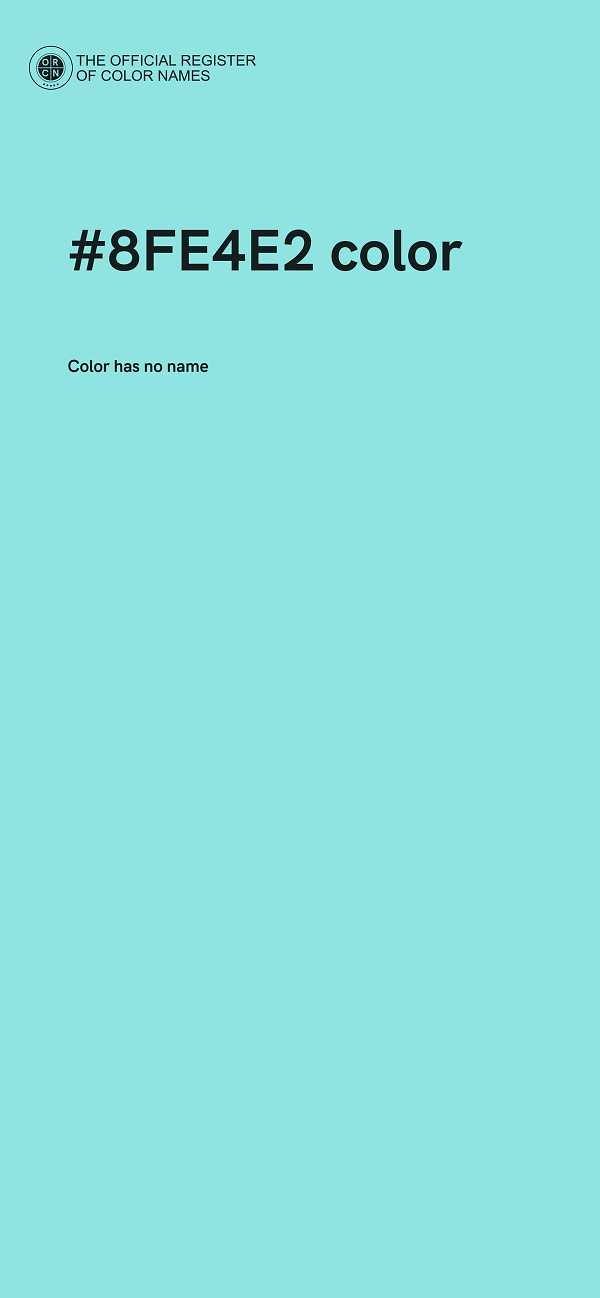 #8FE4E2 color image