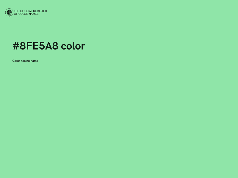 #8FE5A8 color image