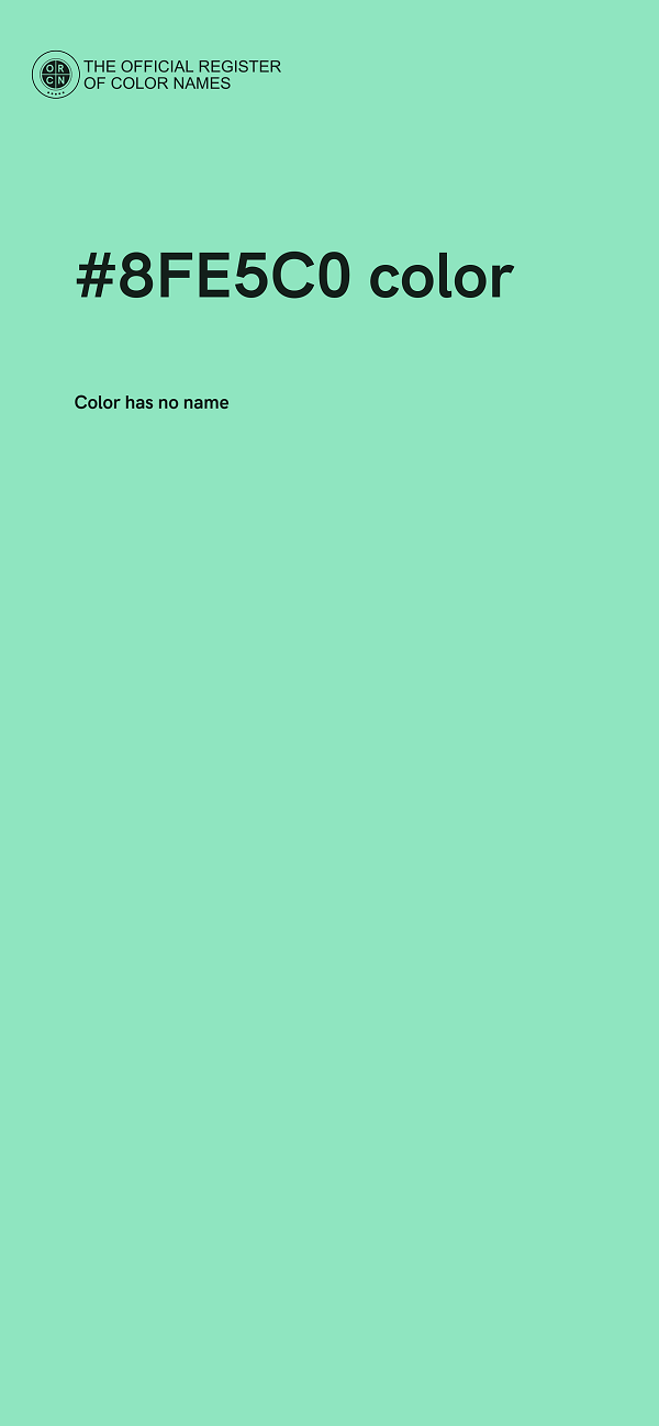 #8FE5C0 color image