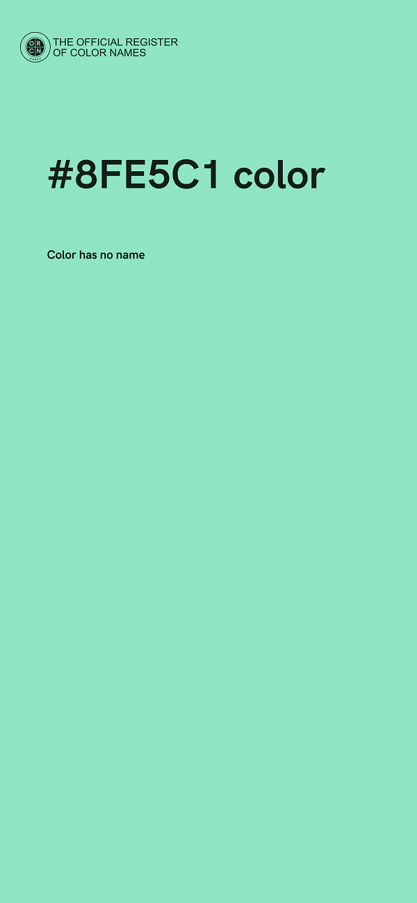 #8FE5C1 color image