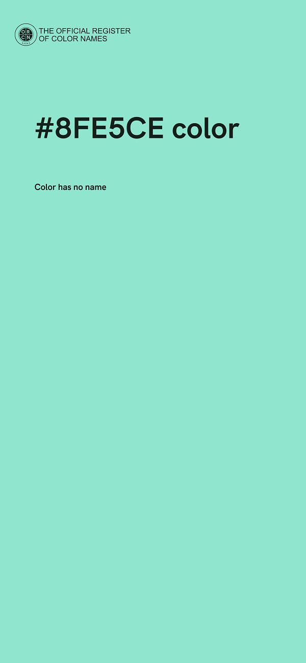 #8FE5CE color image