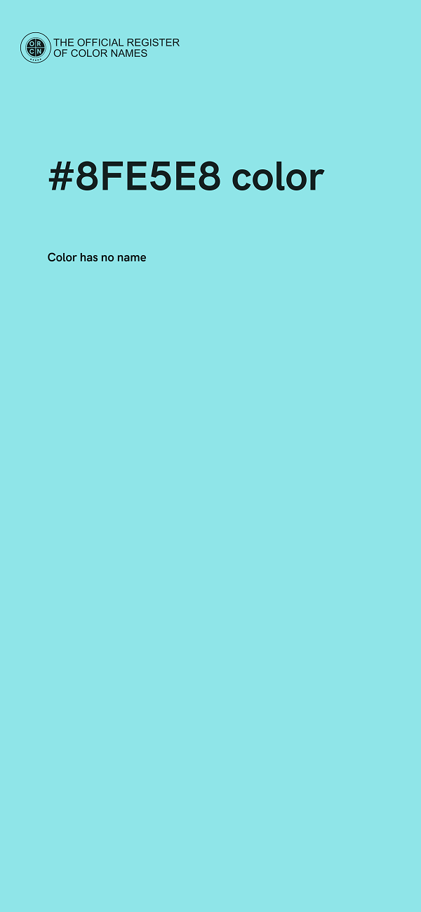 #8FE5E8 color image