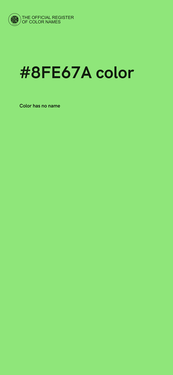 #8FE67A color image